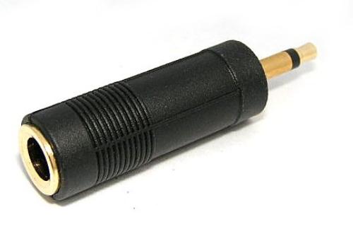 3.5mm Audio Plug Mono To 6.3mm Audio Jack Mono Gold (JT2-1159)